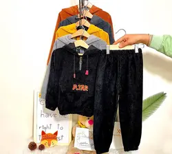 هودی شلوار مخمل کبریتی