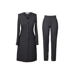 مانتو و شلوار مدل یقه هفت چهارخانه ریز