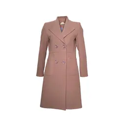 پالتو زنانه فوتر يقه امريكایی چهار دكمه