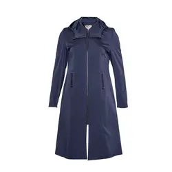 بارانی زنانه کلاه سرخود کمردار زیپدار