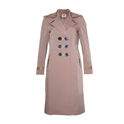 بارانی زنانه یقه انگلیسی آستین فلز