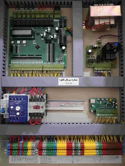 تابلو فرمان آسانسوری هیدرولیک تک فاز با فرود اضطراری و سخنگو | محیا الکترونیک