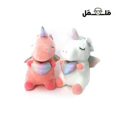 عروسک پولیشی تک شاخ قلب به دست | فروشگاه اینترنتی ململ