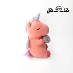 عروسک پولیشی تک شاخ قلب به دست | فروشگاه اینترنتی ململ