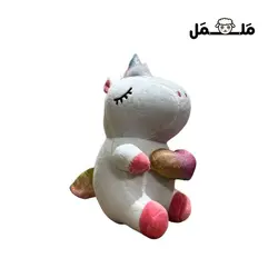 عروسک پولیشی تک شاخ قلب به دست | فروشگاه اینترنتی ململ