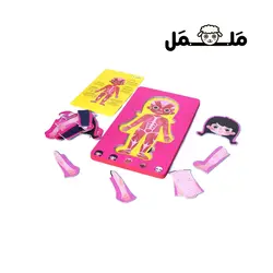 پازل آموزشی اعضای بدن دختر (دوزبانه) | فروشگاه اینترنتی ململ