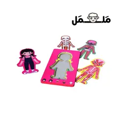 پازل آموزشی اعضای بدن دختر (دوزبانه) | فروشگاه اینترنتی ململ