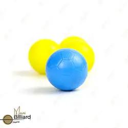 خرید توپ فوتبال دستی پلاستکی قرمز، زرد، آبی - مانی بیلیارد