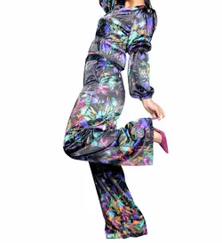 شومیز گل دار مانسین کد p60-9