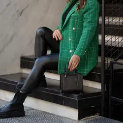 پالتو کتی شانل سبز ترک