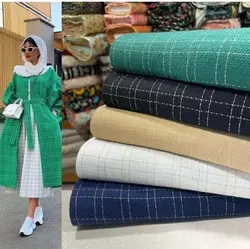 پالتو کتی شانل زنانه کوتاه آستردار پاییزی و زمستانه مزونی مجلسی گرم جدید دکمه دار بسیار پرفروش اورجینال ترک palto coat chanel