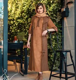 پالتو چرم قهوه ای سوییت ترک