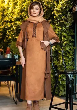 پالتو چرم قهوه ای سوییت ترک