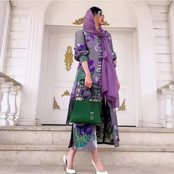 مانتو ژاکارد، قیمت و خرید زیباترین و جدیدترین مدل های مانتو ژاکارد مجلسی ترک