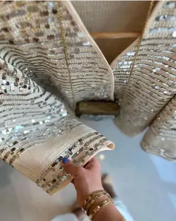 مانتو آینه کاری فاخر هندی