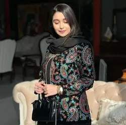 کت مخمل ترمه دوزی جذاب و لاکچری ترک