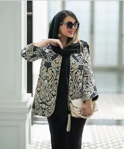 مانتو کتی جذاب و لاکچری مخمل سوزندوزی ترک