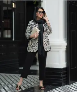 مانتو کتی جذاب و لاکچری مخمل سوزندوزی ترک