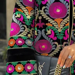 مانتو مخمل سوزندوزی