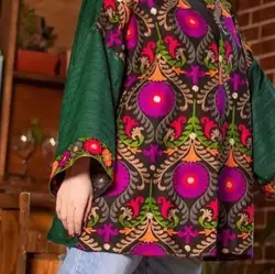 مانتو مخمل سوزندوزی