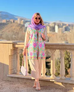 مانتو مخمل سوزندوزی