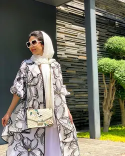 مانتو ژاکارد ارگانزا طرح گل ترک