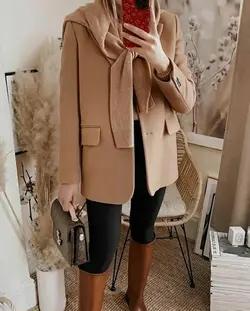 پالتو فوتر کوبیده شتری ترک