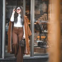 پالتو خز تدی قهوه ای بلند ترک