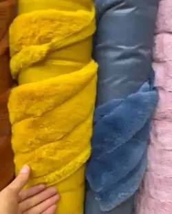 پالتو خز سفید پله ای اصل کره