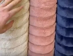 پالتو خز سفید پله ای اصل کره