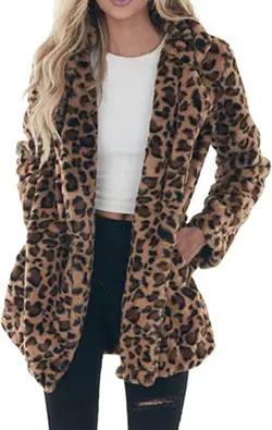 پالتو پلنگی زنانه ترک