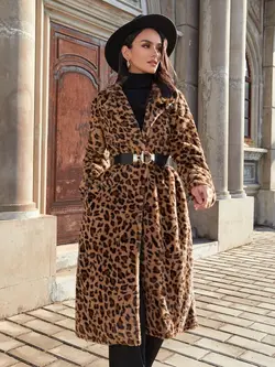 پالتو پلنگی زنانه ترک