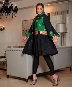 مانتو خامه دوزی تافته سوزن دوزی ترک