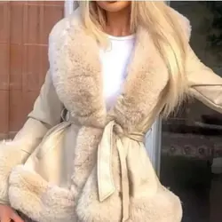 پالتو خز و چرم عروسکی کوتاه ترک