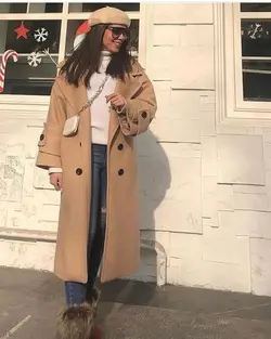 پالتو فوتر کوبیده شتری ترک