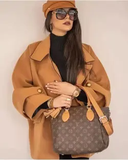 پالتو فوتر شتری و مشکی کوتاه زنانه ترک