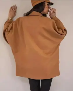 پالتو فوتر شتری و مشکی کوتاه زنانه ترک