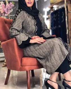 مانتو ژاکارد شیک مجلسی ایتالیایی