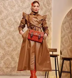 بارانی چرم شتری اورجینال ترک