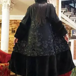 پالتو خز تور اپلیکه دوزی سوییت اورجینال ترک