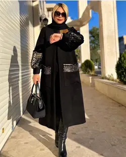 پالتو فوتر و پولک مخملی اورجینال ترک