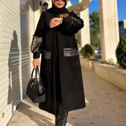 پالتو فوتر و پولک مخملی اورجینال ترک