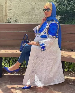 مانتو بخارادوزی و خامه دوزی ترک
