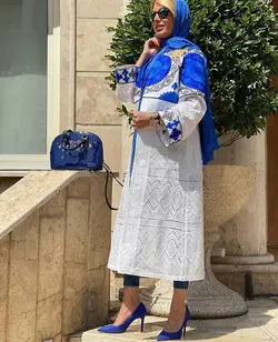 مانتو بخارادوزی و خامه دوزی ترک