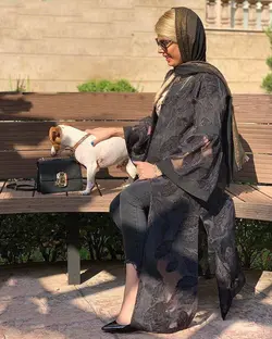 مانتو ژاکارد ارگانزا قهوه ای ترک