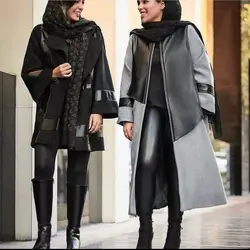 پالتو فوتر سوییت چرم ترک