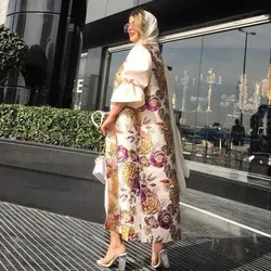 مانتو تور لیزرکات و کرپ رنگارنگ گلدار برجسته ترک