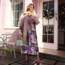 مانتو تور لیزرکات و کرپ رنگارنگ گلدار برجسته ترک