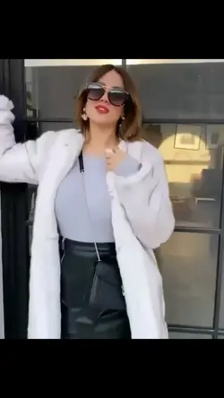 پالتو خز سفید اورجینال ترک