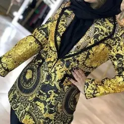 مانتو ژاکارد ورساچه مجلسی ترک